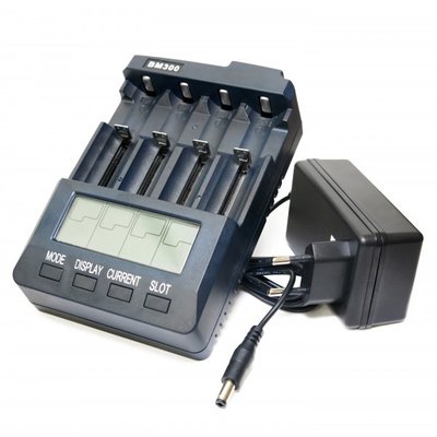 Зарядний пристрій Extradigital BM300, Black, 4 x AA/AAA Ni-Cd/Ni-MH, незалежні канали, LCD екран (AAC2815) 109424 фото