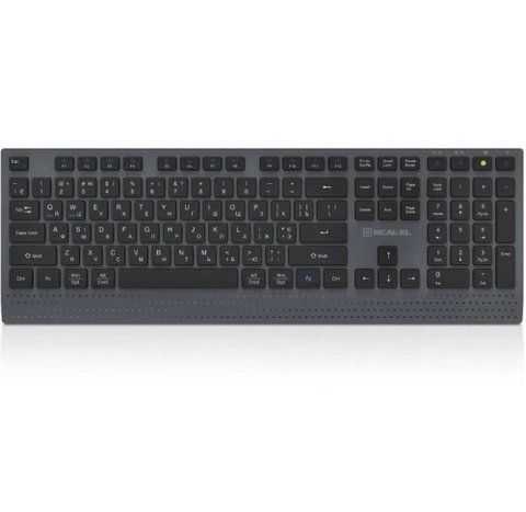 Клавіатура бездротова REAL-EL RK-715W, Black/Grey (EL123100051) 320072 фото