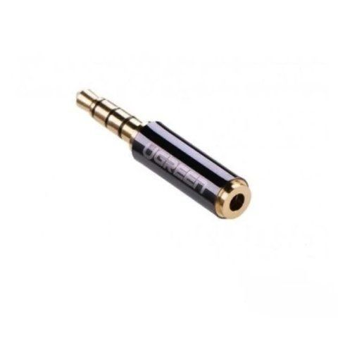 Переходник звуковой, 3.5 мм (M) - 2.5 мм (F), Black, Ugreen (20502) 315685 фото