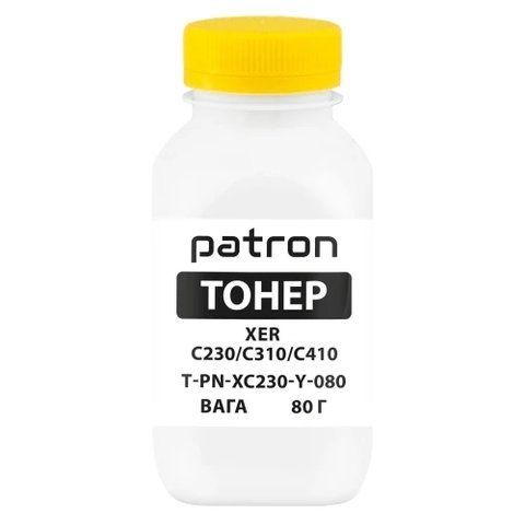 Тонер Xerox C230/C235/C310/C315/C410, Yellow, 80 г, Patron (PN-XC230-Y-080) 328175 фото