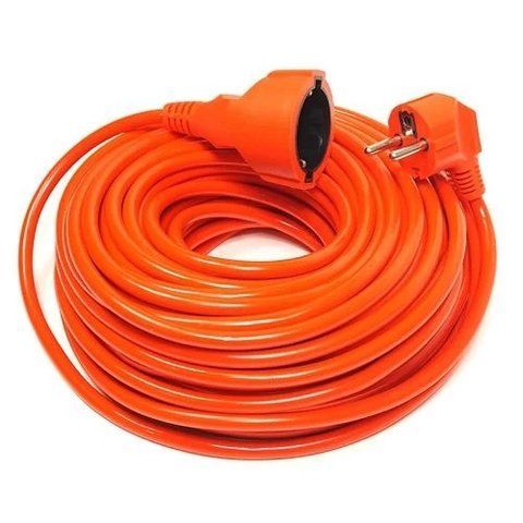 Подовжувач мережевий PowerPlant, 1 розетка, 25 м, Red (PPCA10M250S1) 278576 фото