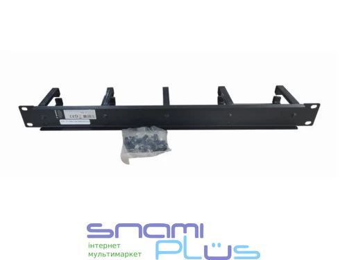 Кабельный организатор 1U, 19", Cablexpert, Black, горизонтальный, на 5 колец (19C-CM-03) 294204 фото