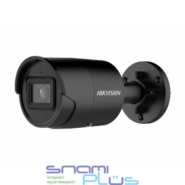 IP камера Hikvision DS-2CD2043G2-IU (2.8 мм) Black, 4 Мп, 1/3' CMOS, 2688х1520, H.265+, день/ночь, ИК подсветка до 40 м, microSD, RJ45, IP67, PoE, 162х70 мм 237713 фото