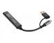 Хаб USB Maxxter HU3C-4P1CN-01, Grey 301967 фото 4