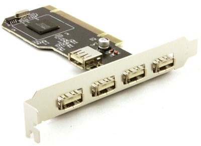 Контролер PCI - USB 2.0 (4 + 1 Порт) NEC 5159 фото