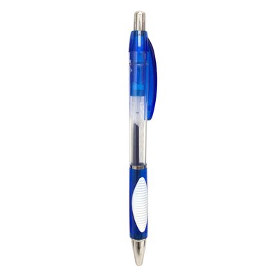 Ручка гелева 0.5 мм, H-Tone, синя, автоматична, 12 од (JJ20218A-blue) 247156 фото