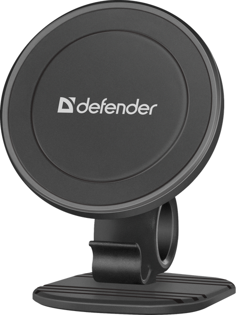 Автотримач для телефону Defender CH-115+, Black, на панель приладів, фіксація на магніті, дозволяє повертати прикріплений пристрій на 360° (29115) 225599 фото