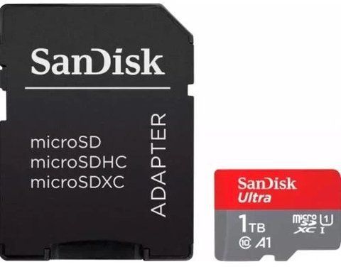 Карта пам'яті microSDXC, 1Tb, SanDisk Ultra, SD адаптер (SDSQUAC-1T00-GN6MA) 275949 фото
