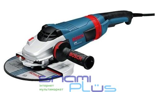 Шліфмашина кутова (болгарка) Bosch GWS 2200, Black/Blue, 2200 Вт, диск 230 мм, шпиндель M14, 6500 об/хв, 5.4 кг (0.601.8C1.320) 242661 фото