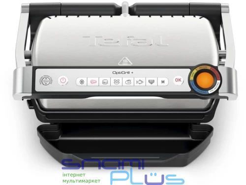 Електрогриль Tefal OptiGrill+, Silver/Black, 2000W (GC717D10) 297915 фото
