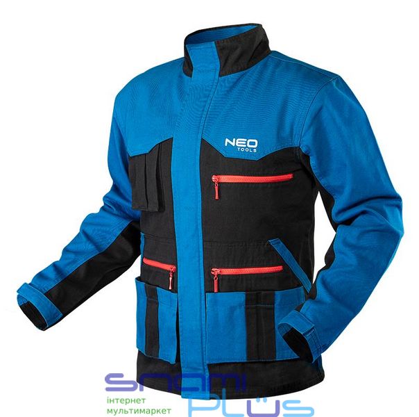 Куртка рабочая Neo Tools HD+, Black/Blue, размер L/52, универсальная (81-215-L) 185088 фото