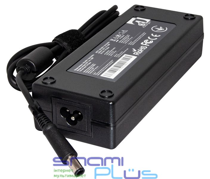 Блок питания 1stCharger для ноутбуков HP 135W 19V 7.1A 7.4x5.0 силовой кабель Retail BOX (AC1STHP135WC2) 220486 фото